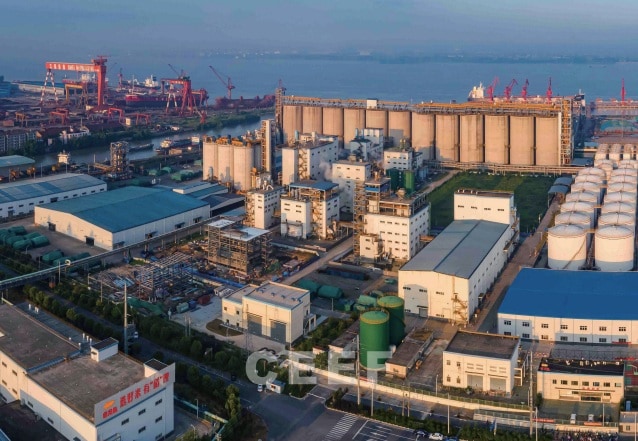 Aerial view of a Yihai Kerry Arawana edible oil production base heated by CEEF thermal oil heaters