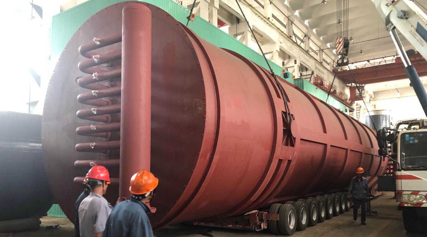 22M kcal/h Vertical Dual-Fuel Thermal Fluid Heater: 120-Ton Unit Shipped