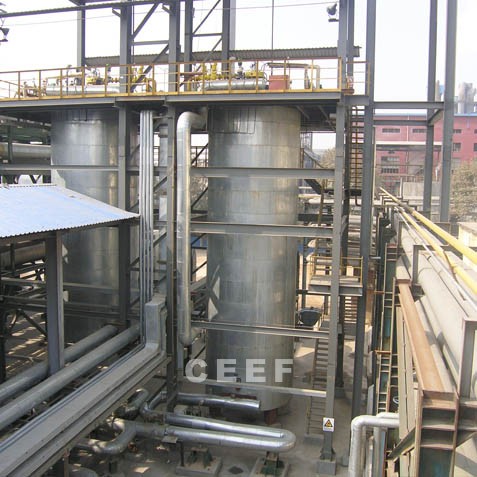 Dual-fuel gas/oil thermal fluid heater with auto-reset explosion doors